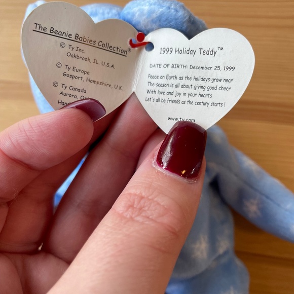 1999 Holiday Teddy Ty Beanie Baby - Picture 5 of 5